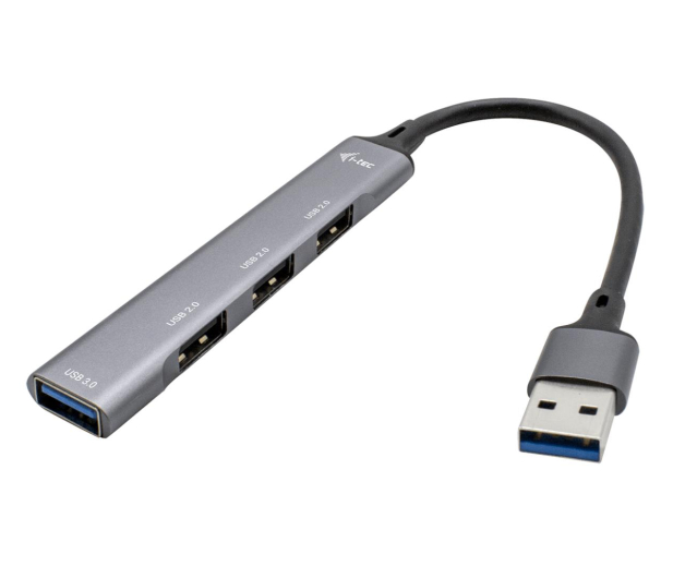 I-TEC USB 3.0 Metal HUB Mini 1x USB 3.0 + 3x USB 2.0 19cm U3HUBMETALMINI4 - 737199 - zdjęcie